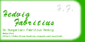 hedvig fabritius business card